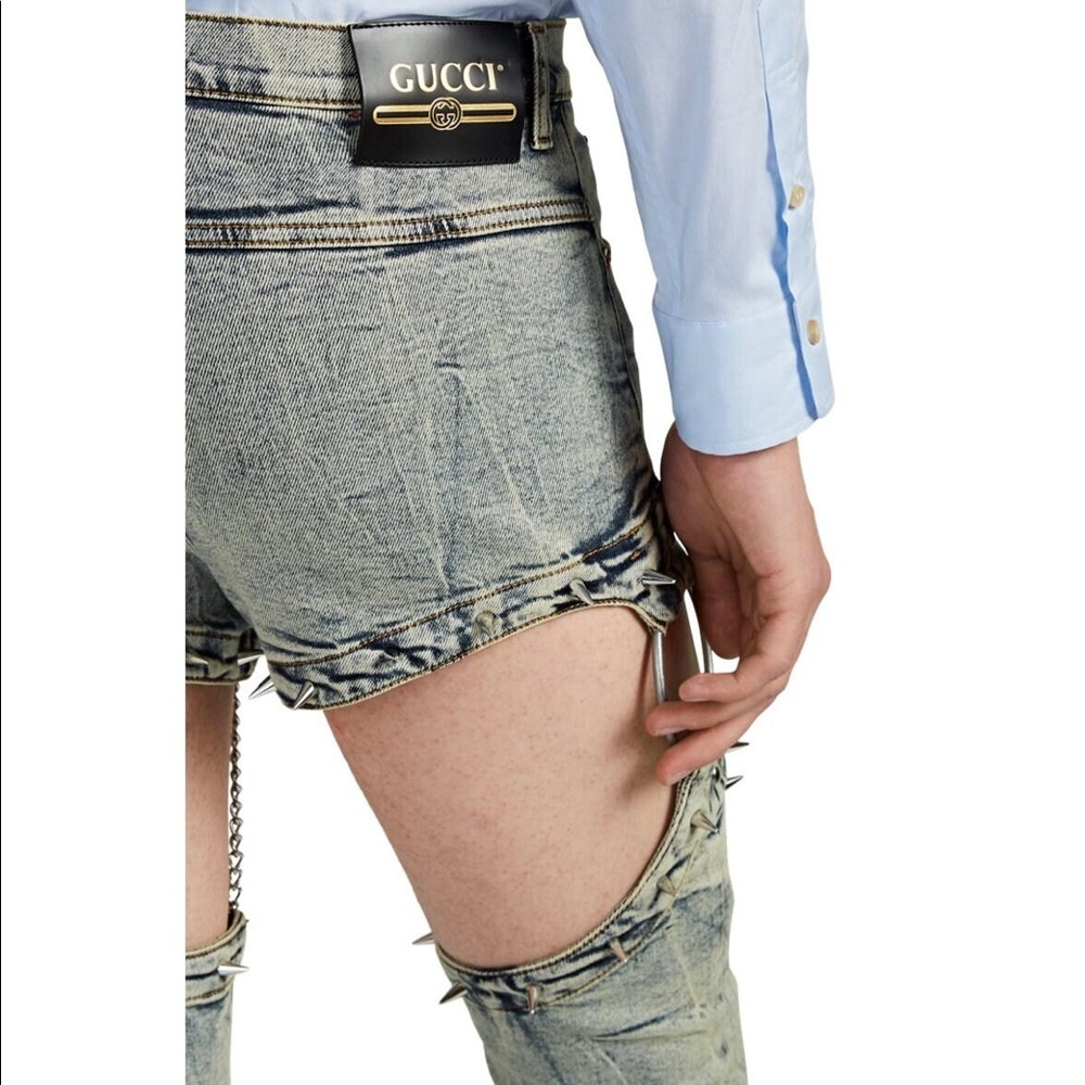 NWT GUCCI harness jeans from runway - Picture 2 of 11